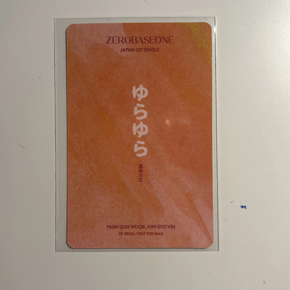 gunwook & gyuvin Zerobaseone Japan 1st Single Photocard - 1