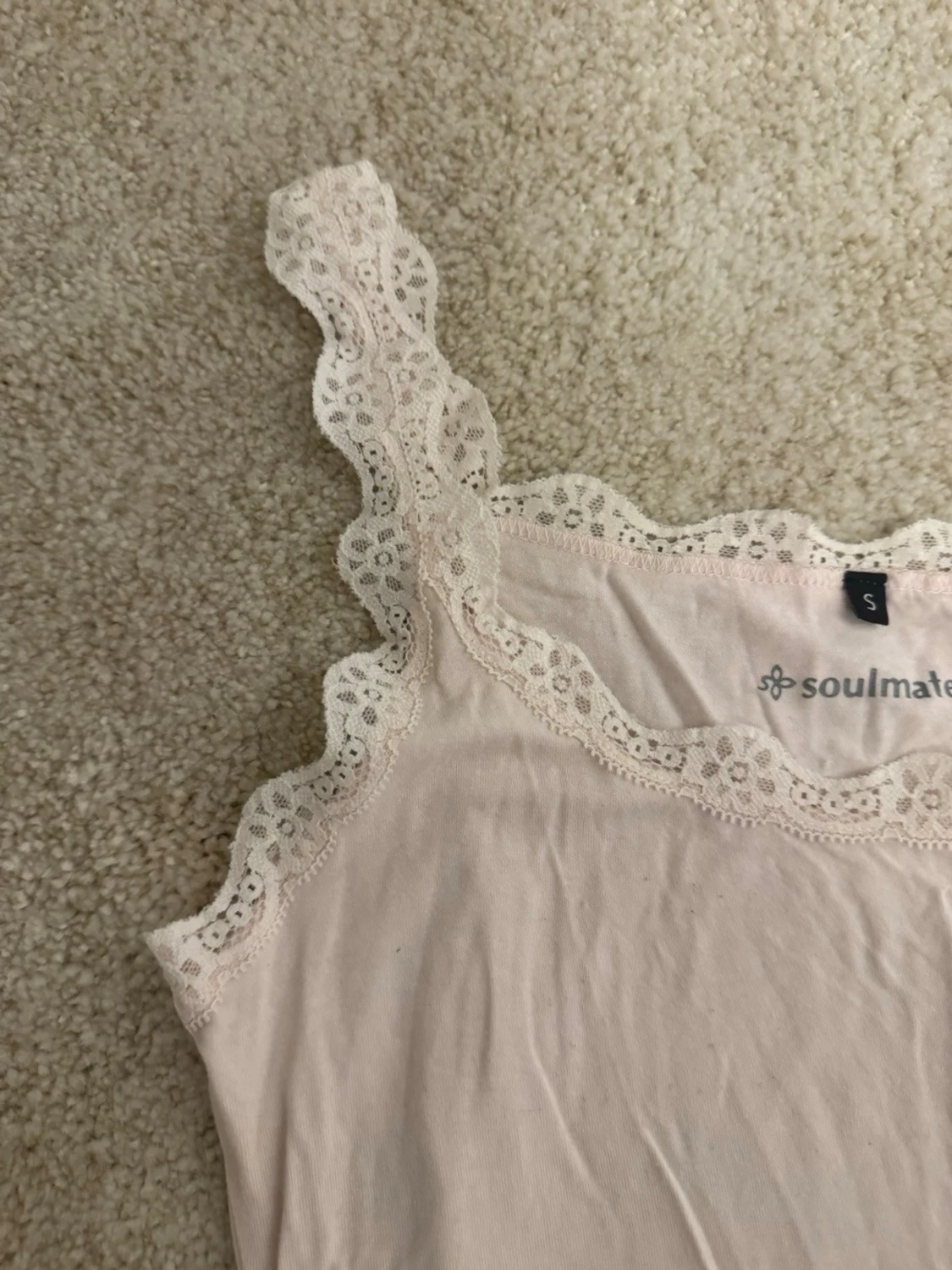 Ljusrosa spetskantad linnetopp Soulmate - 2