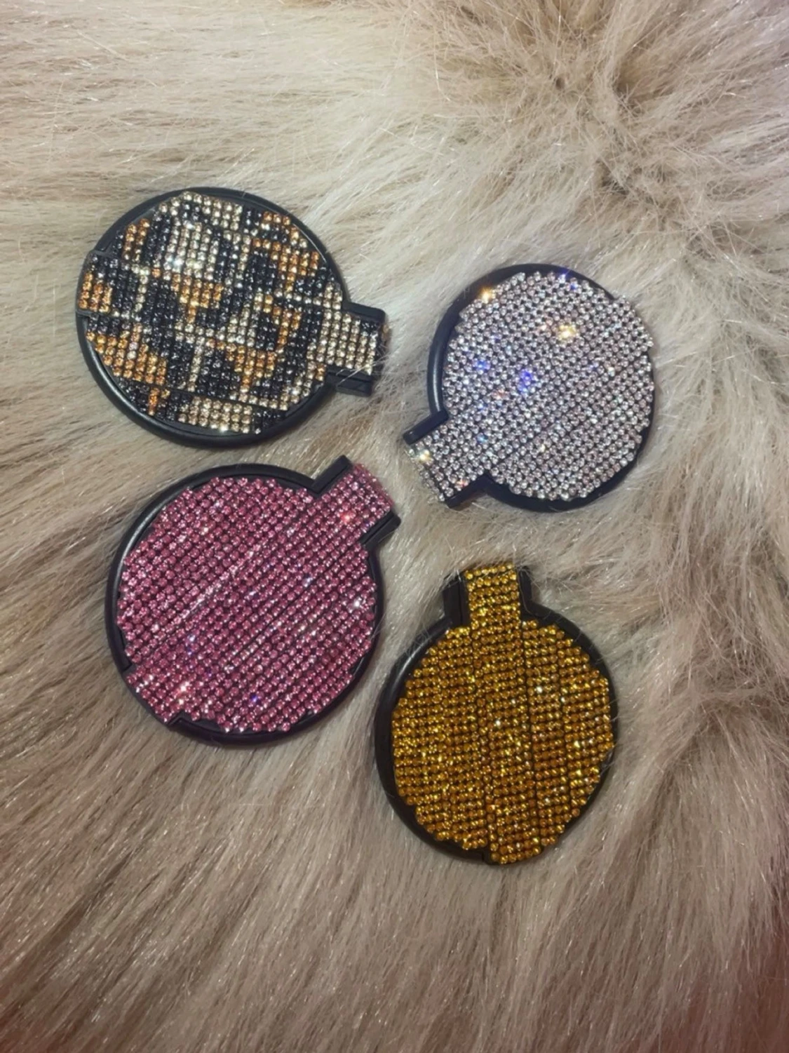 Liten spegel med glitter