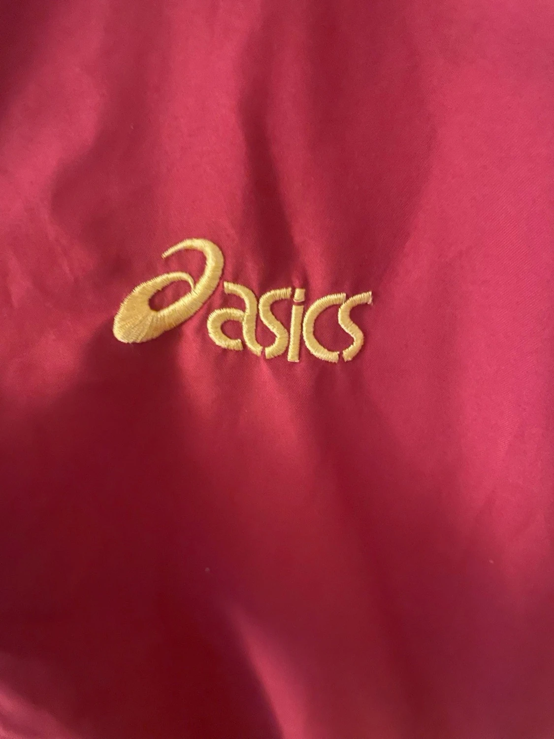 Röd och gul vindjacka från Asics - 3