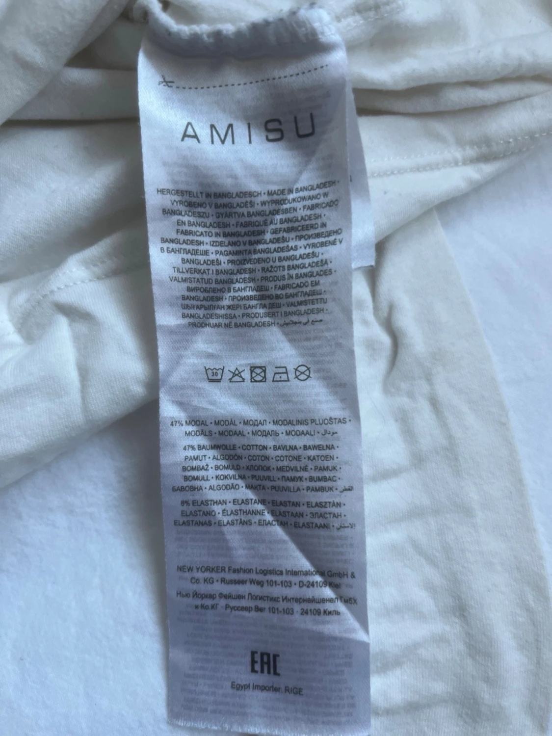 Vit långärmad topp från Amisu - 2