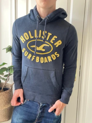 Hollister hoodie  - Hollister hoodie , liten på modellen. Inga defekter! Modellen i bilderna är 180 cm 75 kg och bär Storlek S , Kom med frågor! 🌟 (Kan gå ned i pris vid köp av paket 😉) 