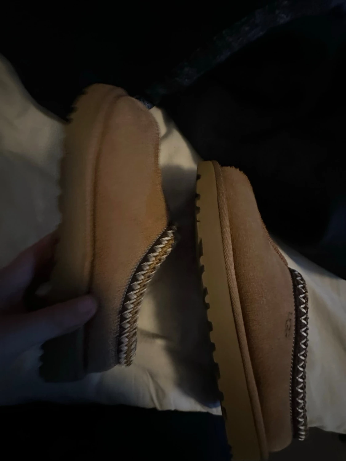 Bruna UGG tofflor i mocka