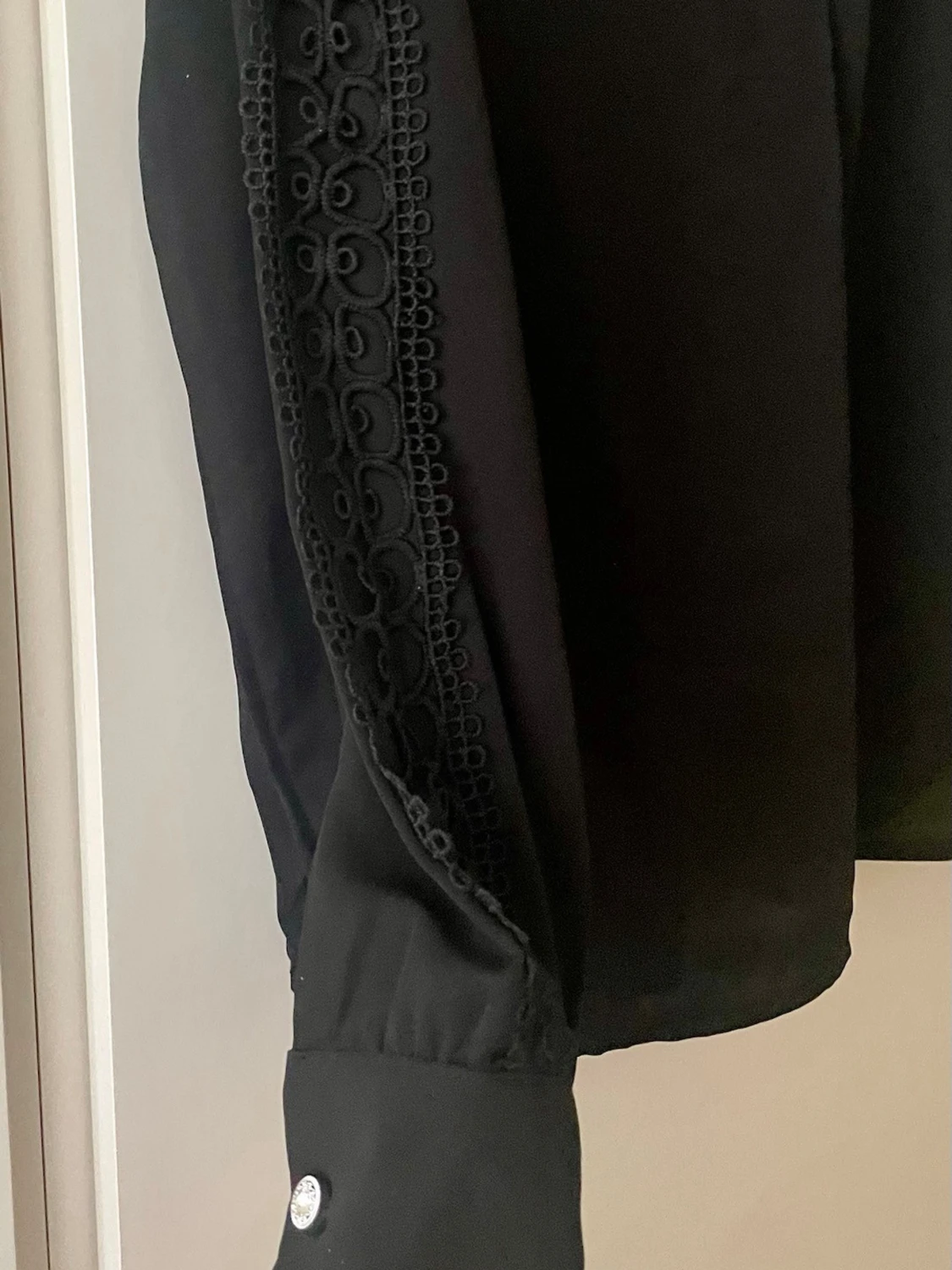 *NY*Svart finblus med spets från LaLista i stl 40, Presenttips  - 4