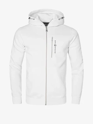 Vit hoodie från Sail Racing - Snygg vit hoodie från Sail Racing med dragkedja framtill och en bröstficka med logga. Huva med dragsko och ribbade muddar vid ärmar och nederkant. Perfekt för en clean och sportig look. Tillverkad i mjukt material för extra komfort.