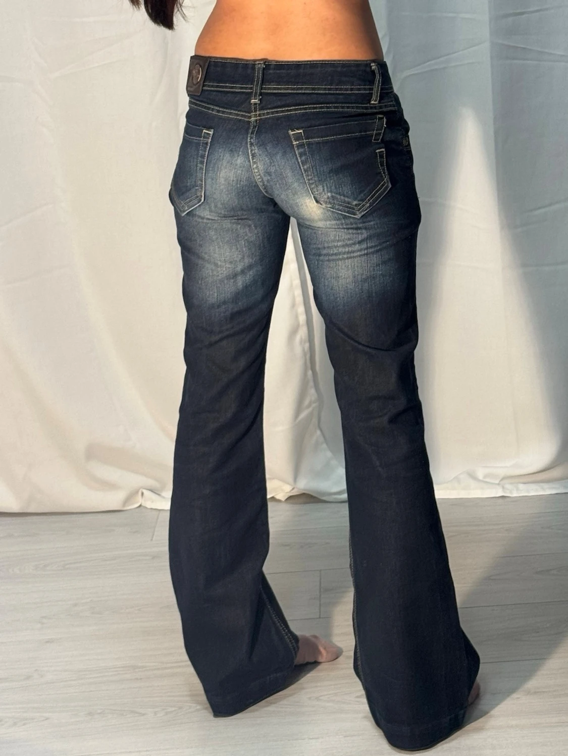 Lågmidjade bootcut jeans  - 1