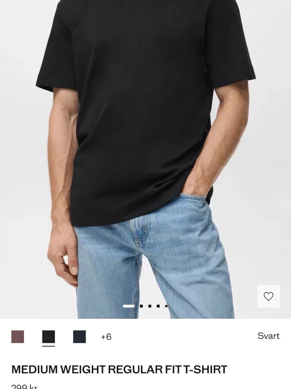 L. Mango Svart regular fit t-shirt  - 1