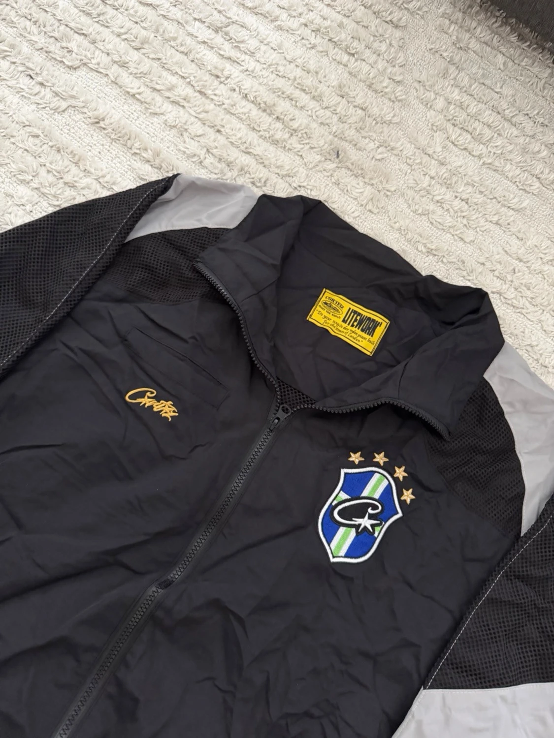 Corteiz brazil black windbreaker tracksuit - 1