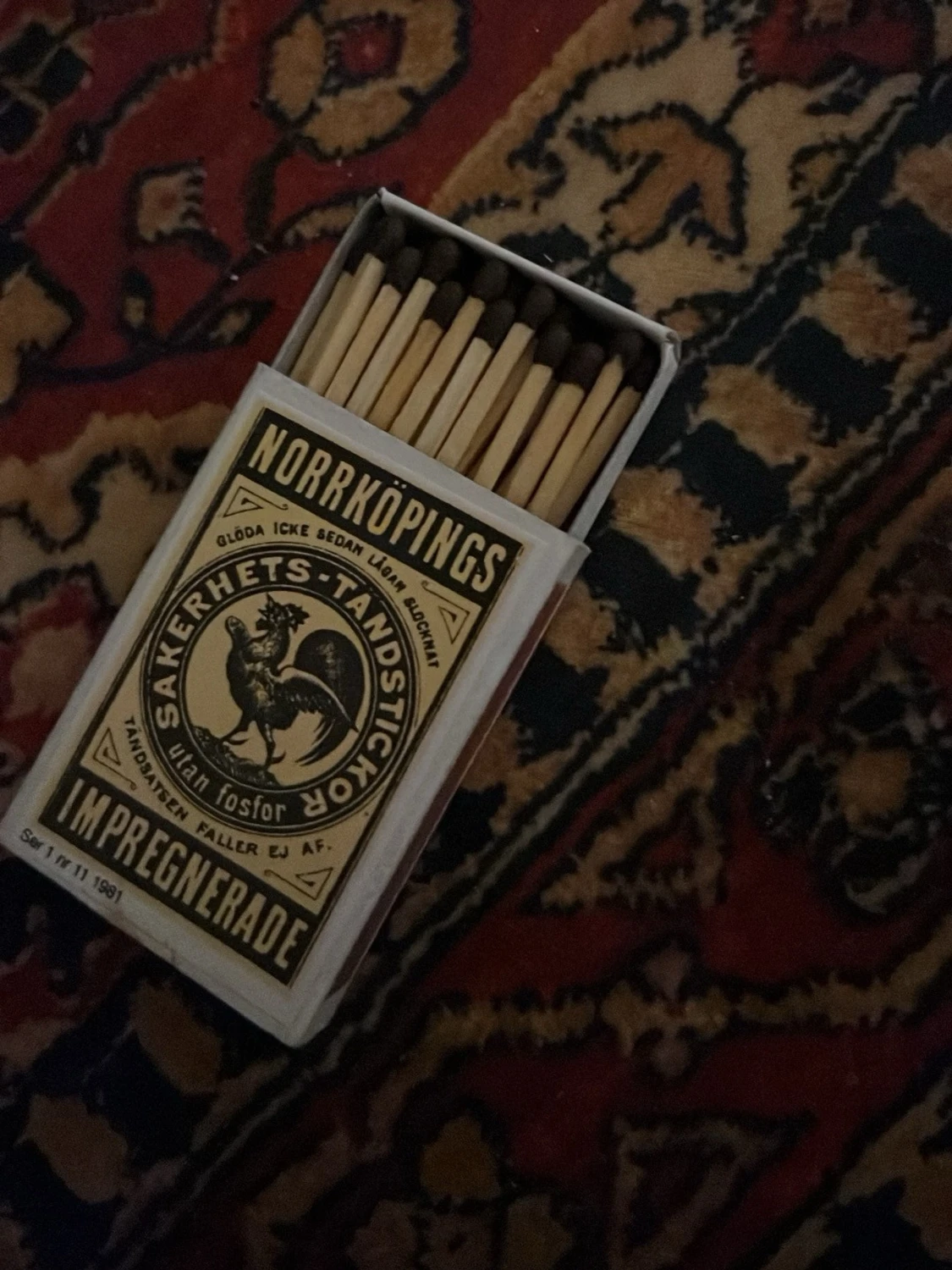 Norrköpings säkerhetständstickor ask - 2