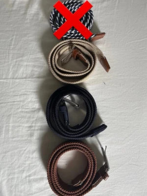 Flätade bälten 110kr st - Säljer 4 flätade bälten för 110kr st 