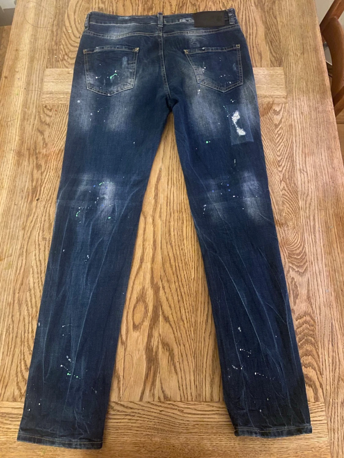 Mörkblå distressed jeans Dsquared2 - 2