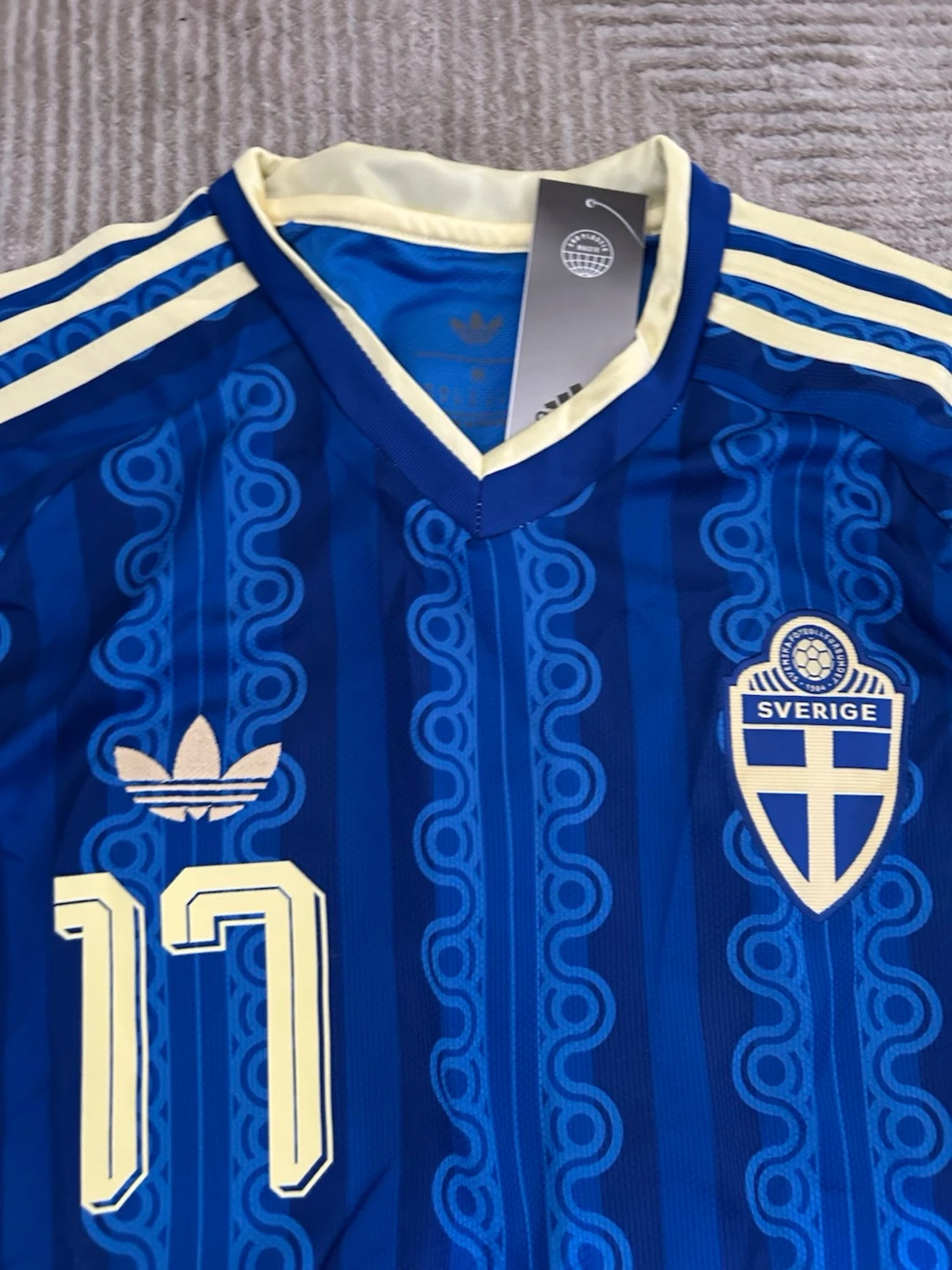 Blå Sverige matchtröja Adidas - 1