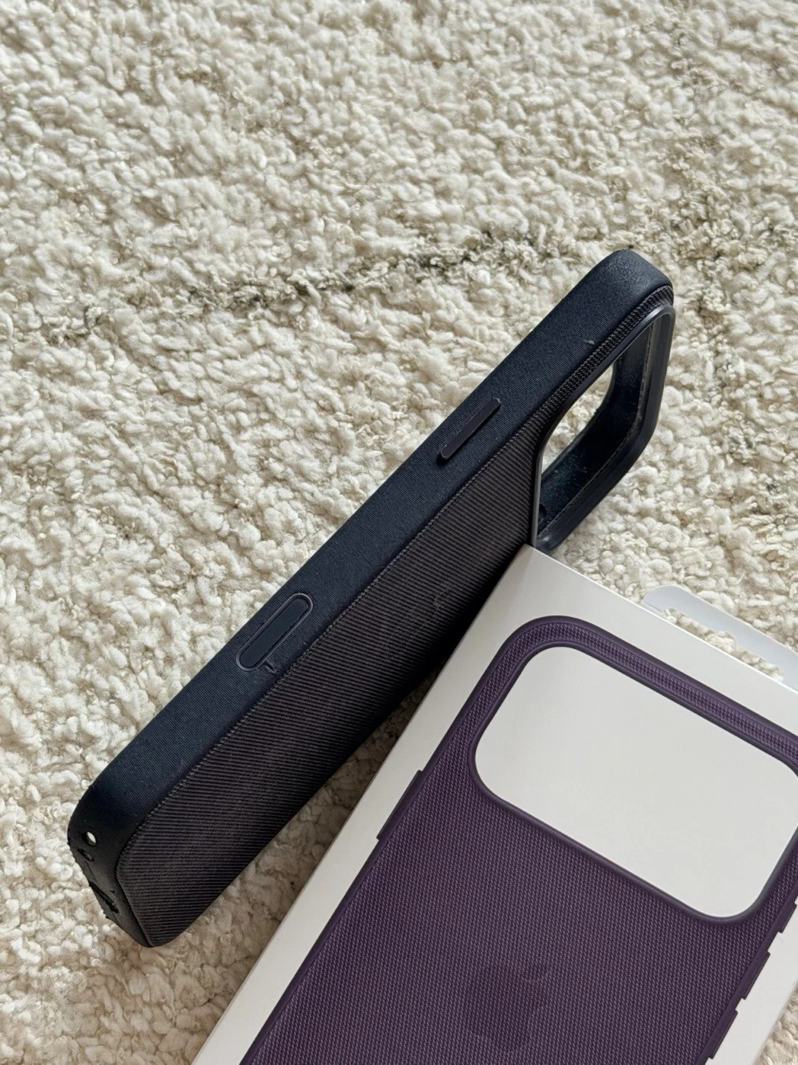 Mörkblåt TechWoven skal iPhone 17 Pro Max - 5