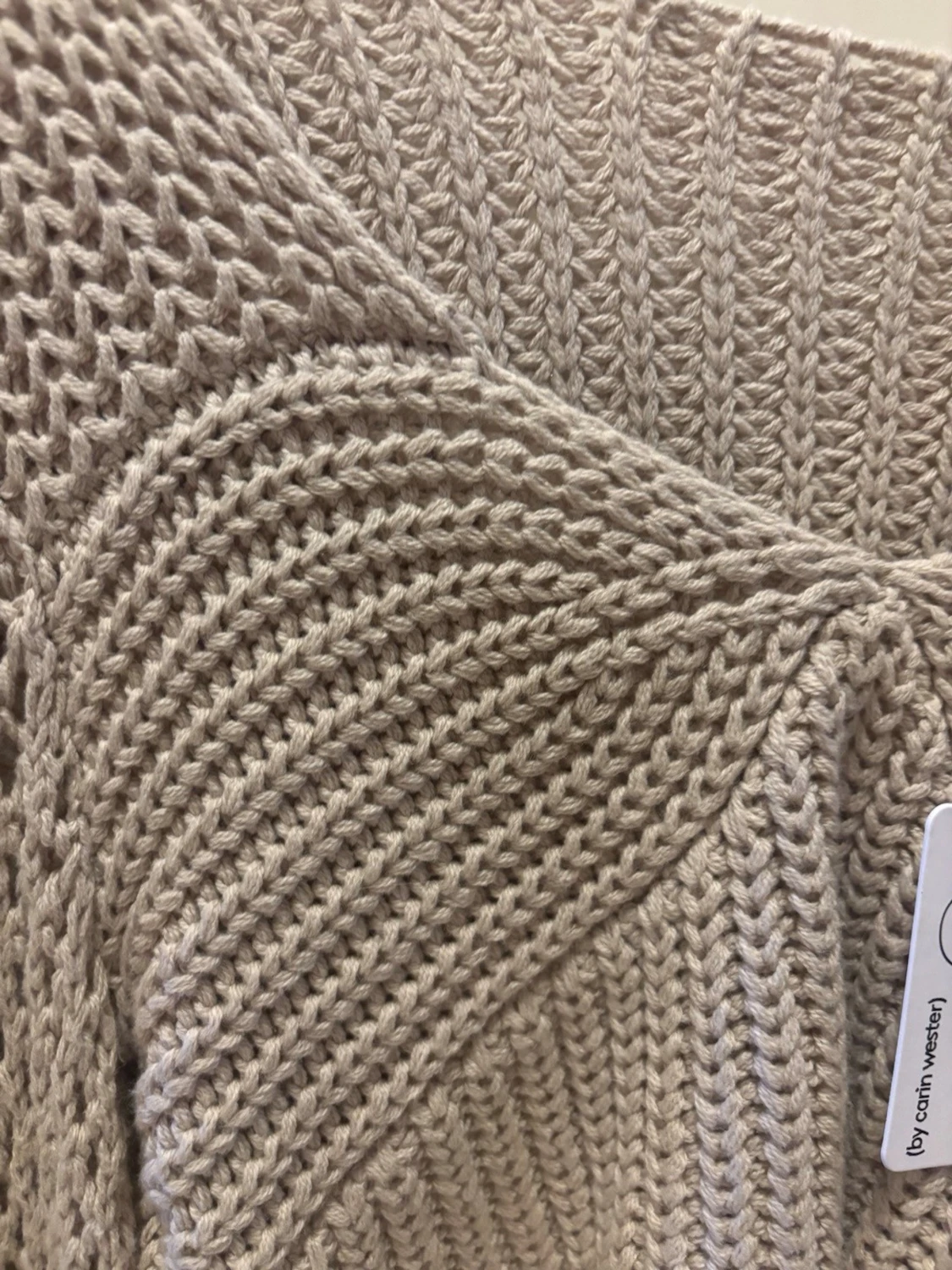 Beige stickad bolero från C.W. - 1