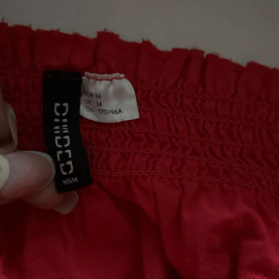 Röd offshoulder topp från H&M Divided - 6