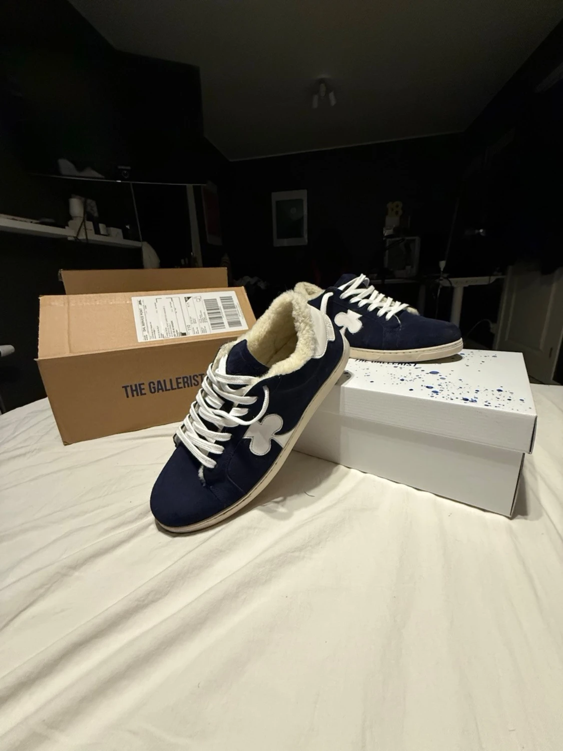 The gallerist blåa sneakers