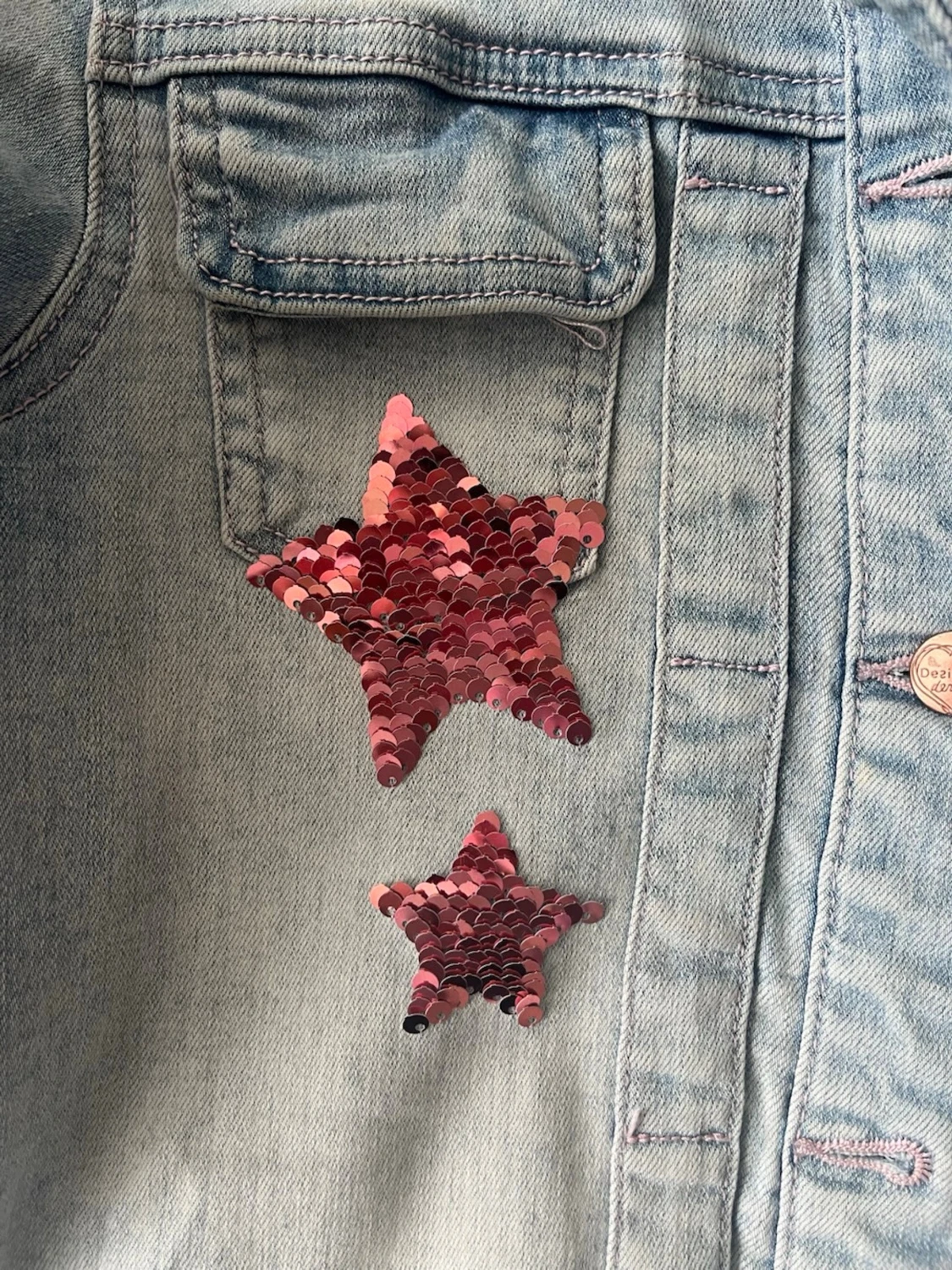 Ljusblå jeansjacka från Desigual - 3