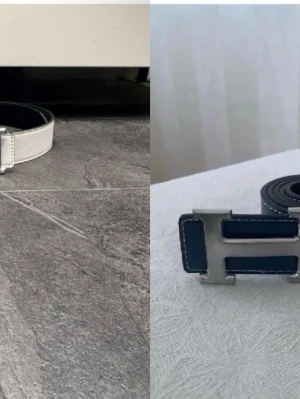 H - Jätte fina blå och vita bälten 