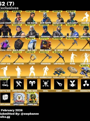 RARE FORTNITE KONTO!  - Tjena! Byter nu mitt Fortnite konto då jag tröttnat en del på detta kontot och känner att jag vill ha något nytt. Ni måste ha något rare annars vill jag inte byta. JAG KAN GÅ FÖRST!