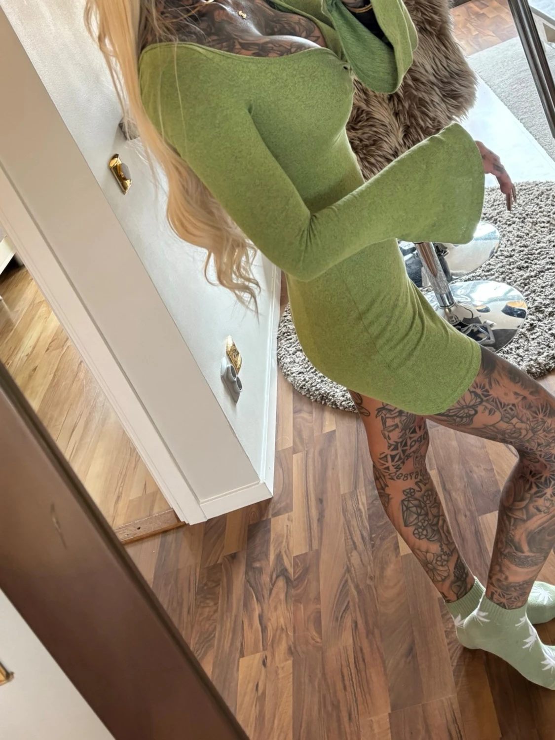 Grön klänning  - 2