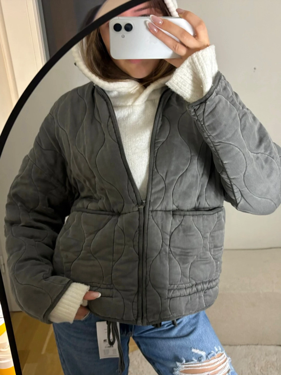 Zara quiltad jacka - 1