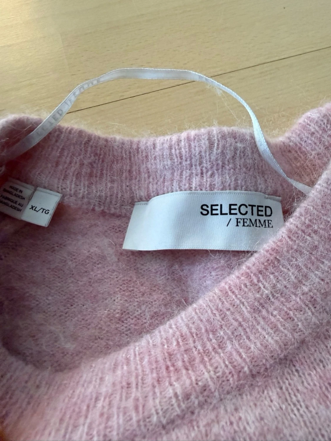 Ljusrosa stickad tröja Selected Femme - 1