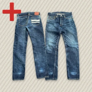 Slim Momotaro Jeans - A pair of Selvedge Momotaro Jeans in size 31, see measurements below. In great condition. Feel free to message me if you have any questions!  Measurements: Tag size – 31, Waist – 40 cm, Rise – 26 cm, Thigh – 29 cm, Inseam – 80 cm, Length – 104 cm, Leg opening – 16 cm