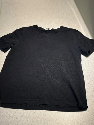 Svart t-shirt från Basically Basic - En klassisk svart t-shirt från Basically Basic med rund hals och korta ärmar. Enkel och stilren design som passar till det mesta. Tillverkad i mjukt bomullstyg för en bekväm känsla hela dagen.
