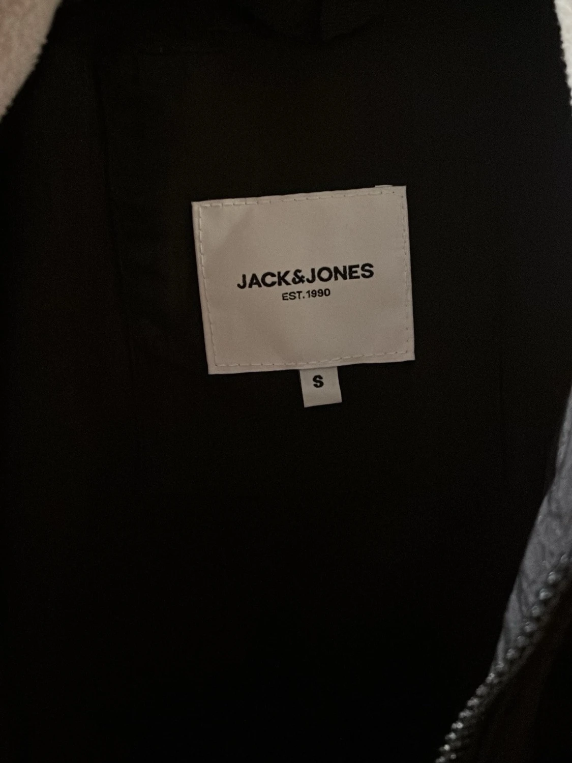 Teddyjacka från Jack & Jones, beige/svart - 1
