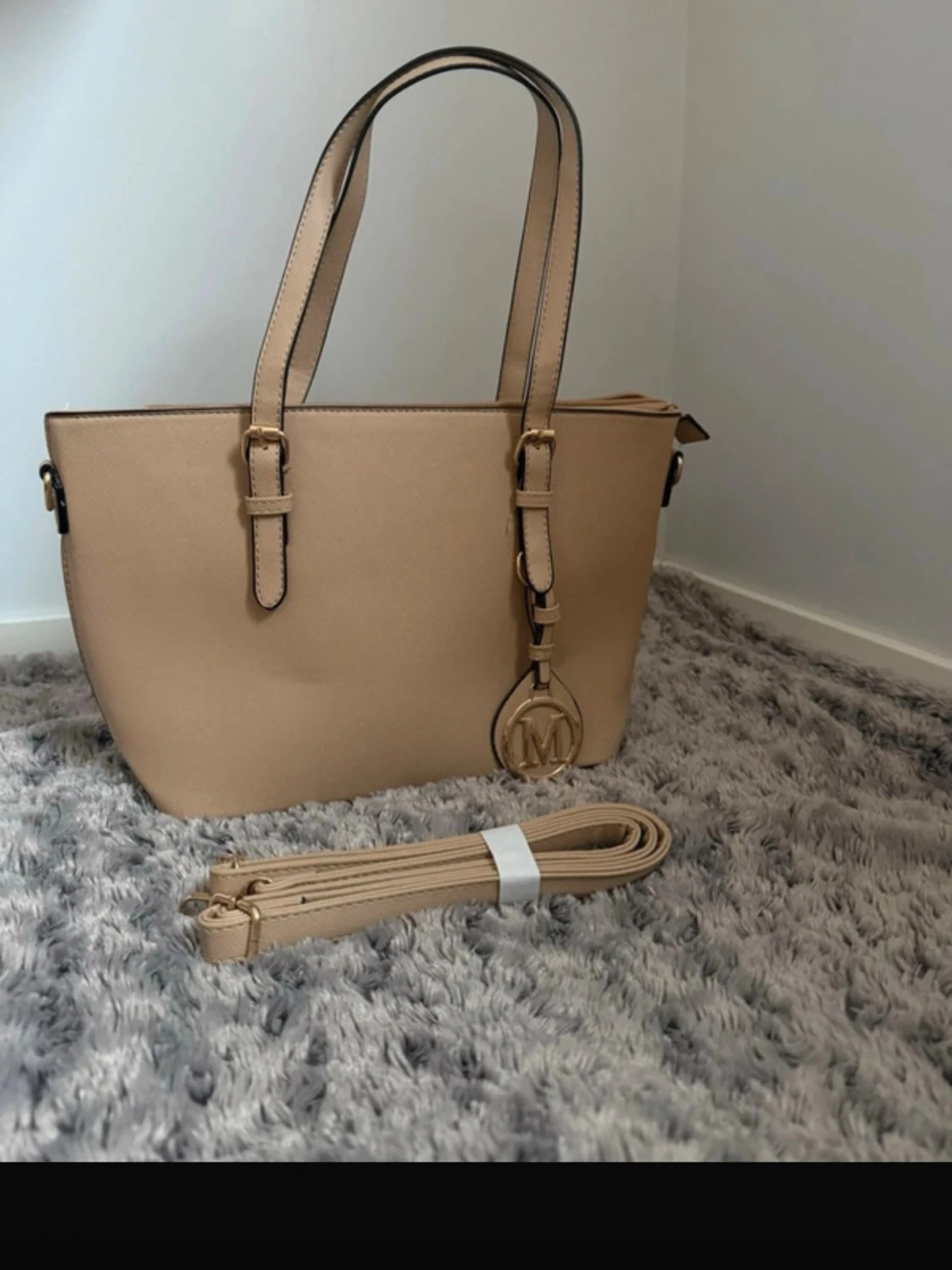 Beige handväska 
