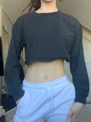 Supercool grå magtröja Urban Outfitters  - Supercool grå washed magtröja crop top från Urban Outfitters 