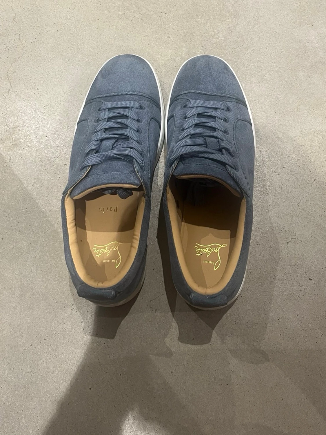 Blåa sneakers från louboutin - 1