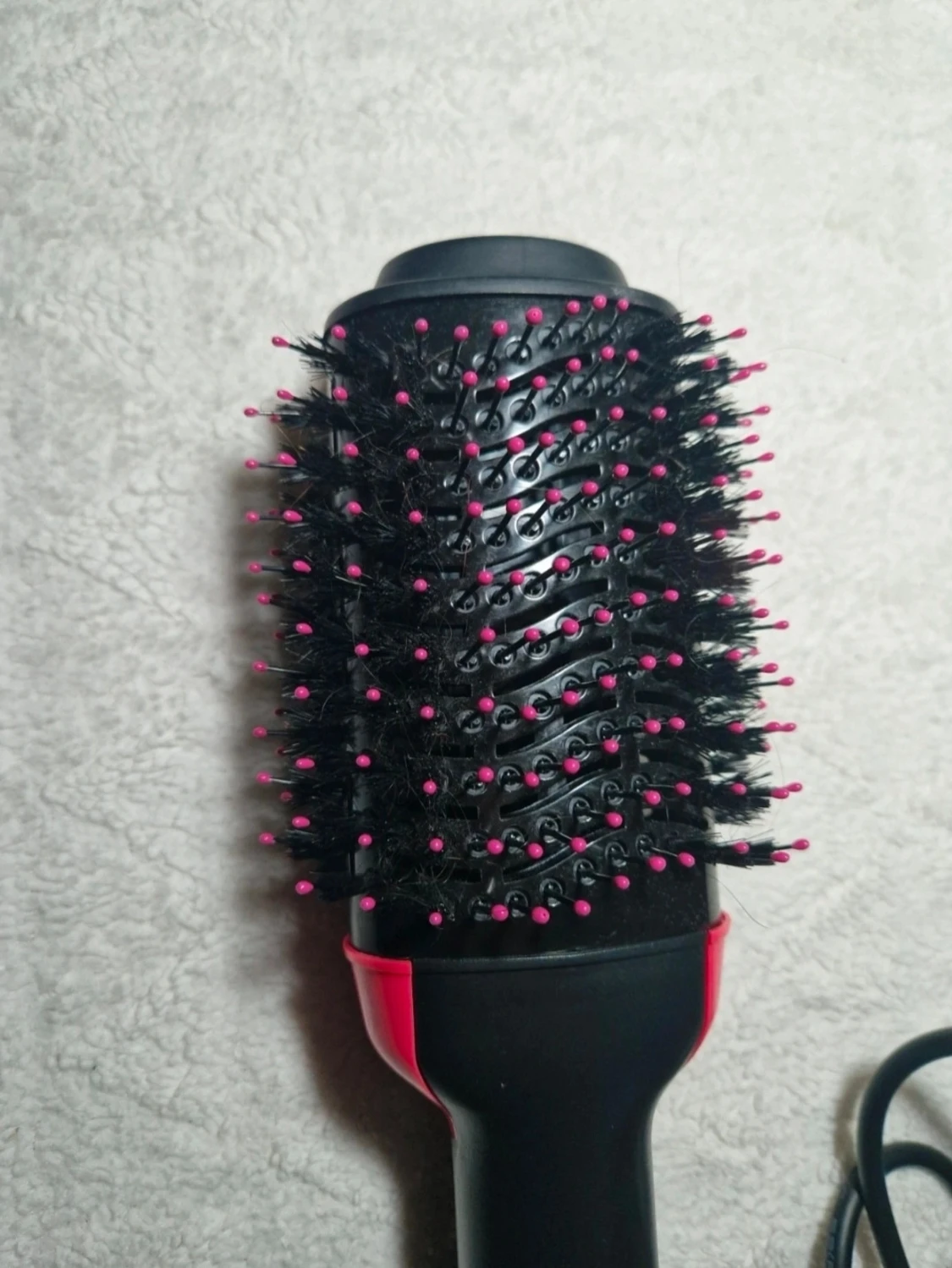 Svart och rosa varmluftsborste - 1