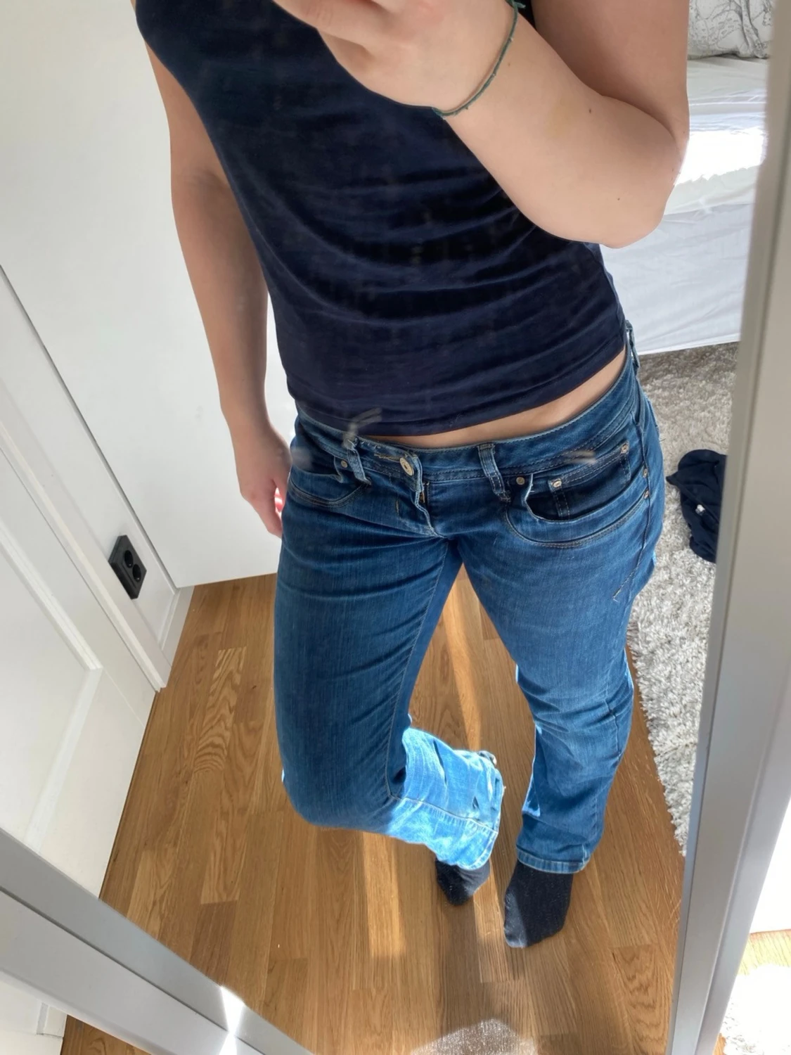 Blå bootcut jeans från LBT - 2