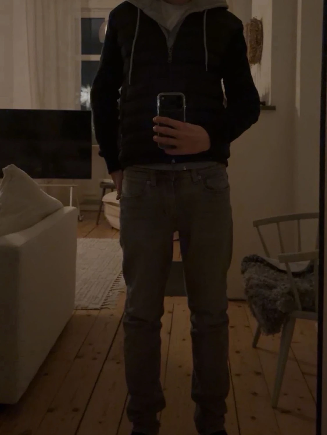 Svart quiltad jacka från Moncler - 2