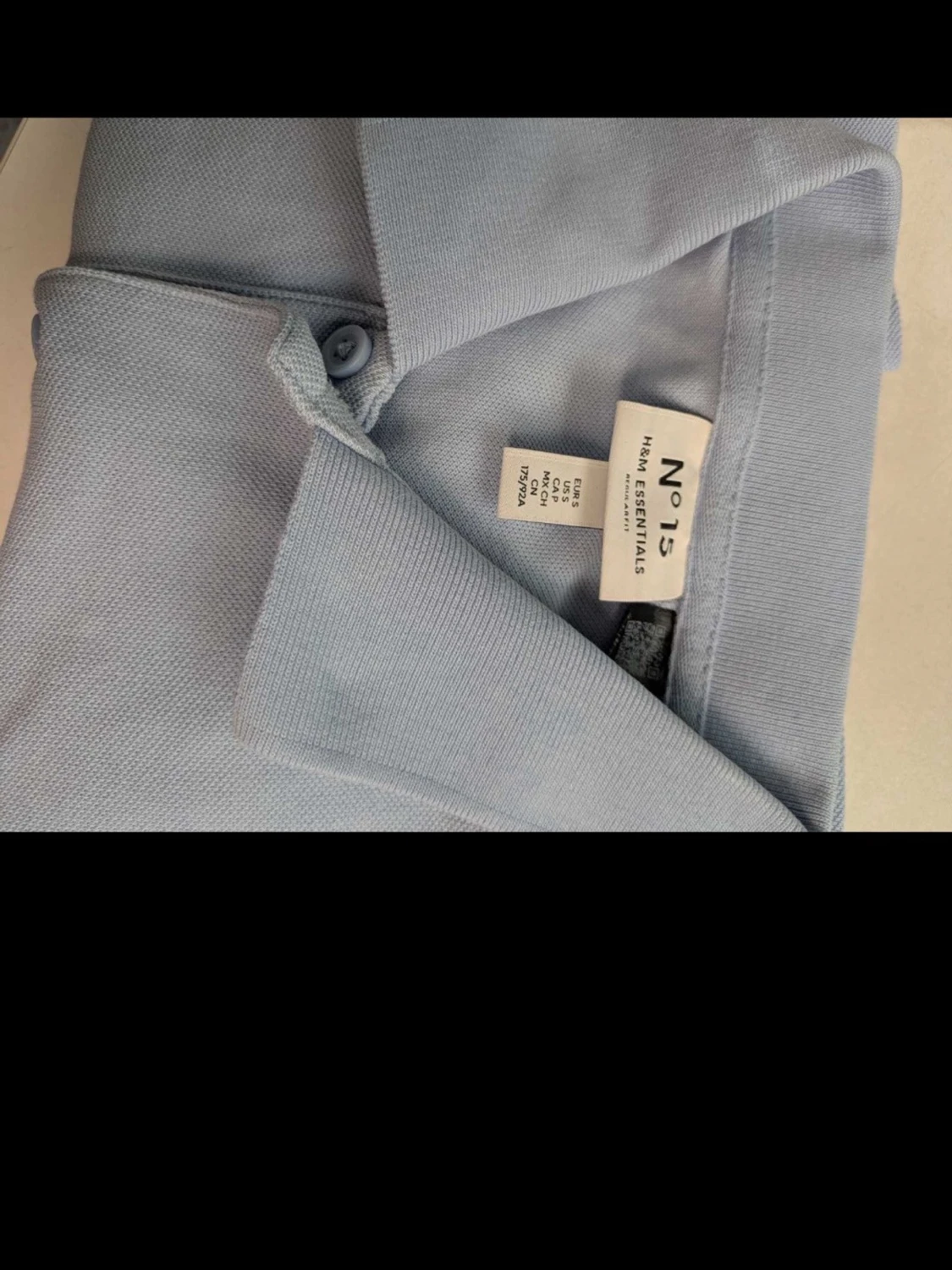 Ljusblå pikétröja från No 15 - 1