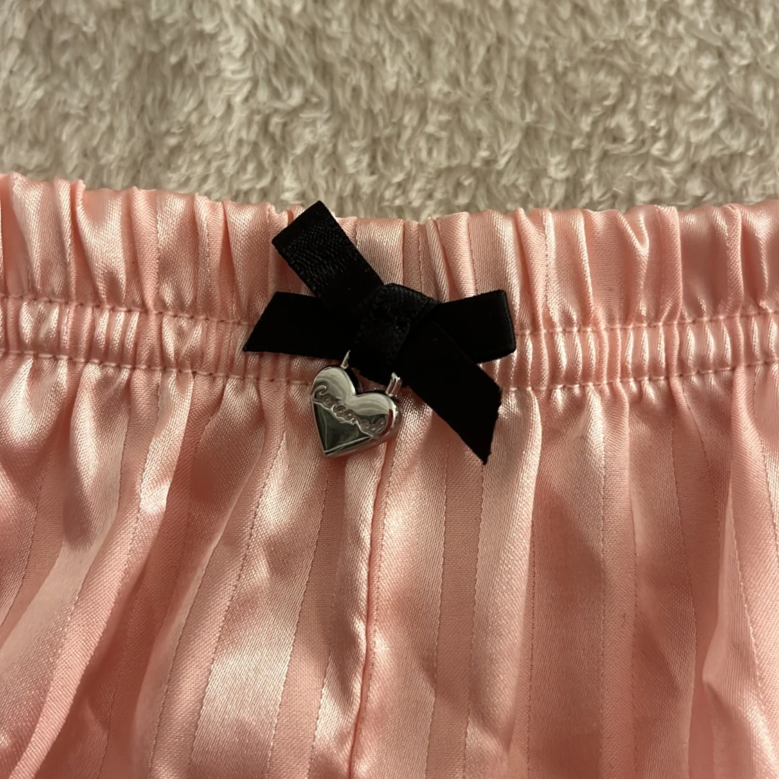 Siden pyjamas med spets - 91