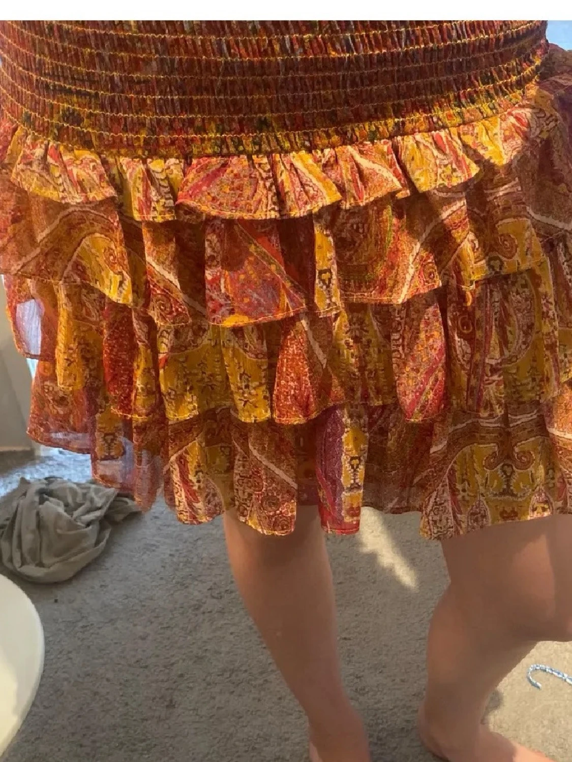 Färgglad volangkjol från Zara  - 1