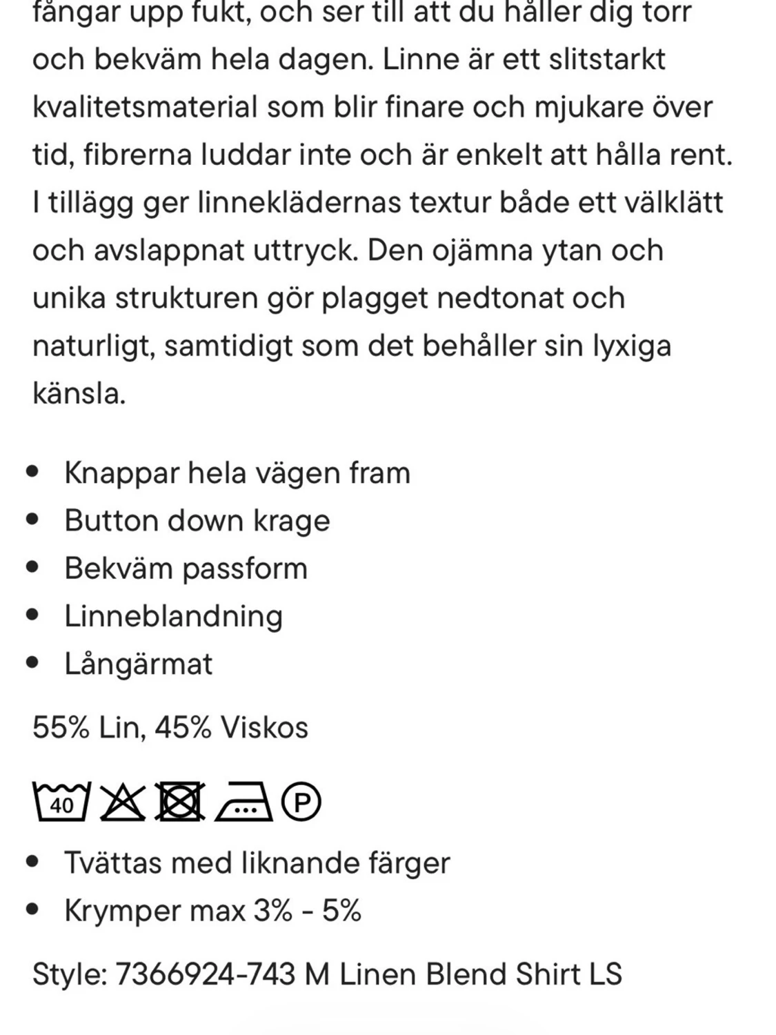 Ljusblå linneskjorta från Cubus - 4
