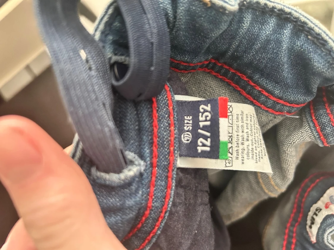 Blå slim fit jeans med slitningar - 5