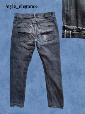 Grå Nudie Jeans - Storlek W33/L32 | Sällsynt colorway | Selvedge | Mycket bra skick | Bara att höra av dig vid funderingar👑