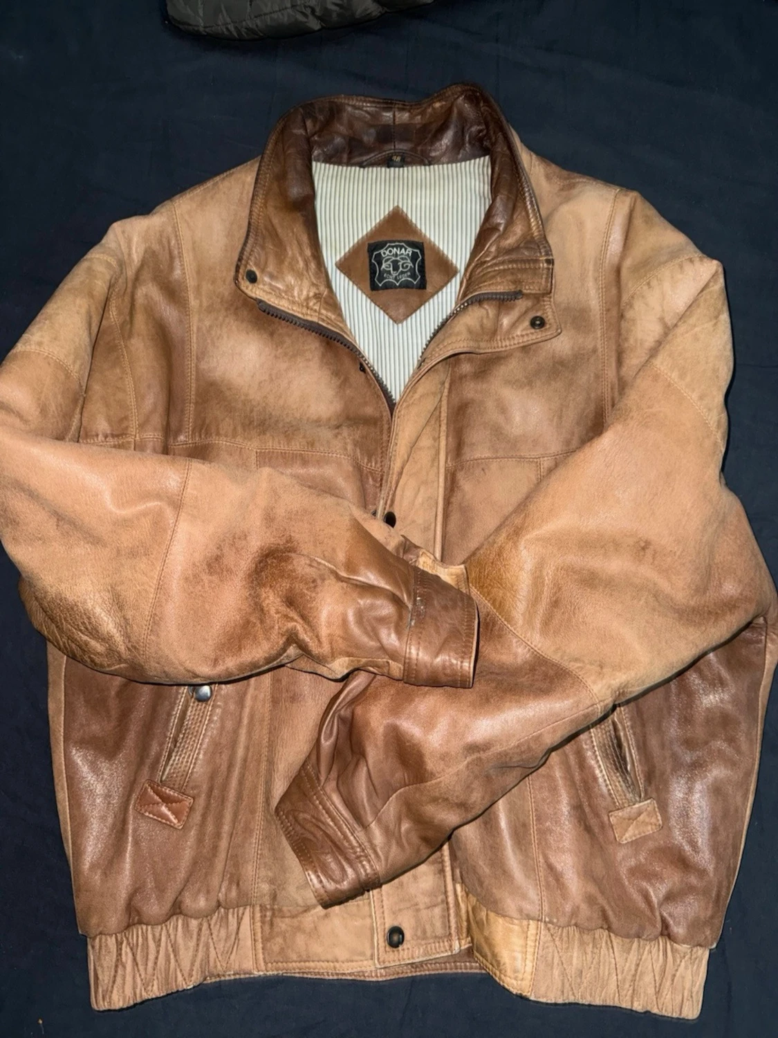 Brun skinnjacka från Donar - 2