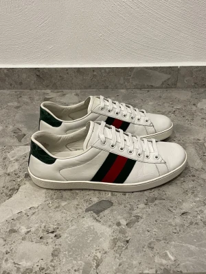 Gucci Ace Sneakers - Gucci Ace || Storlek 43 || Skorna är i mycket bra skick || Tveka inte på att höra av dig vid frågor eller funderingar 