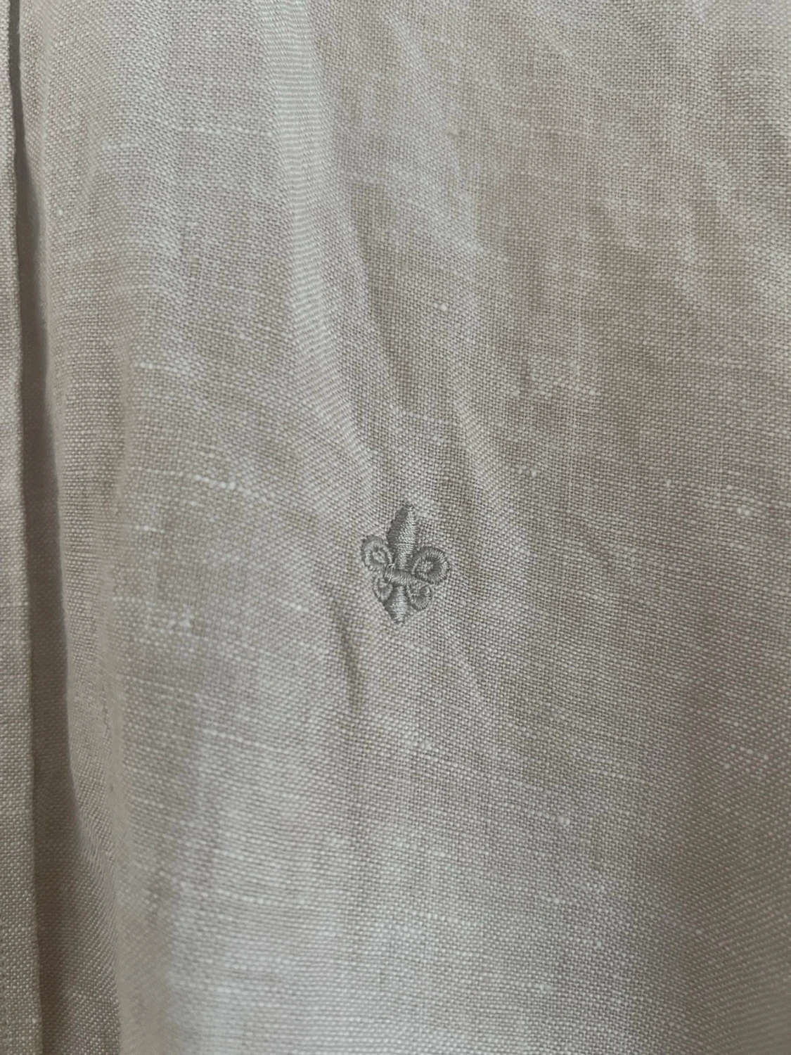 Beige linneskjorta från Morris - 1