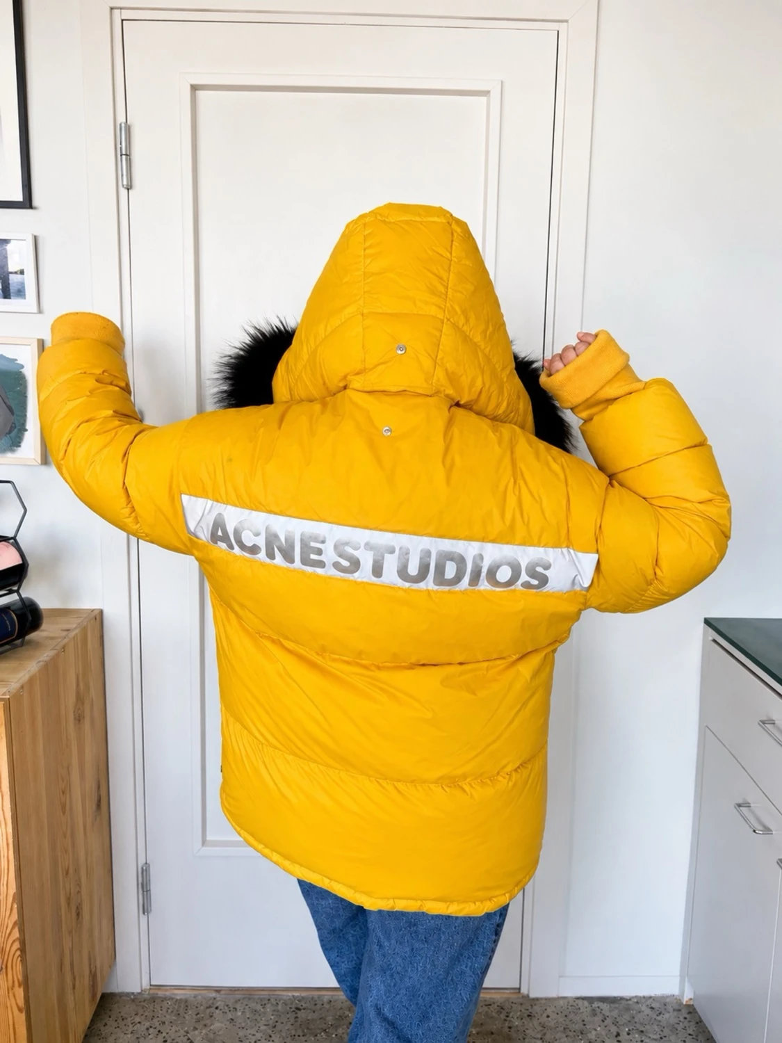 Gul dunjacka Acne Studios x Fjällräven - 3
