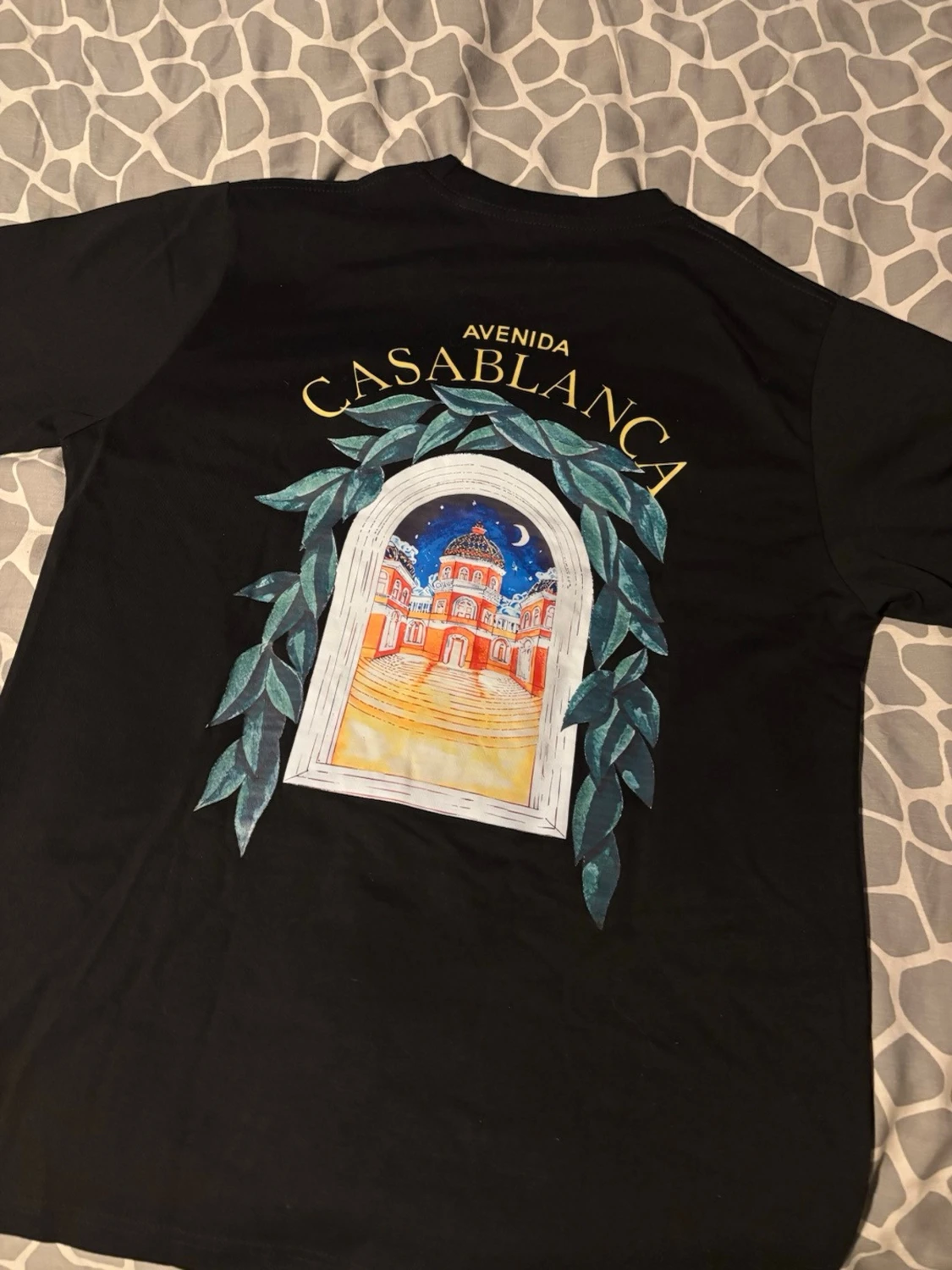 Svart Casablanca t-shirt med tryck - 5