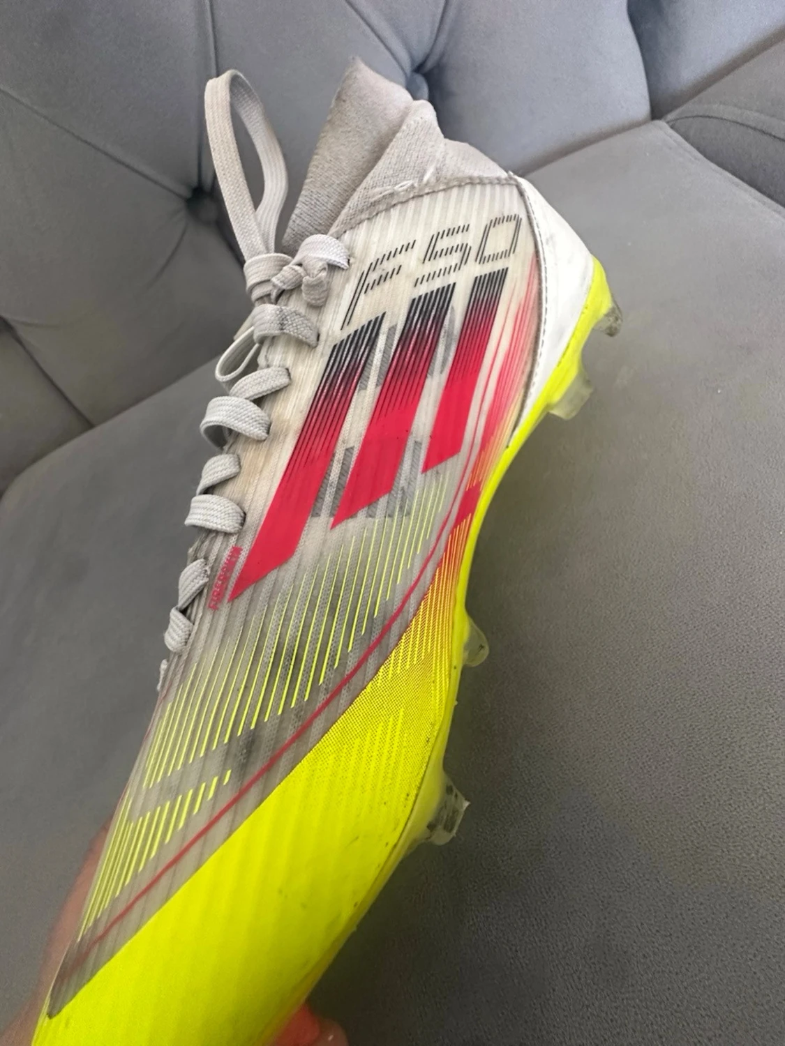Adidas X Speedflow fotbollsskor gul/vit - 3