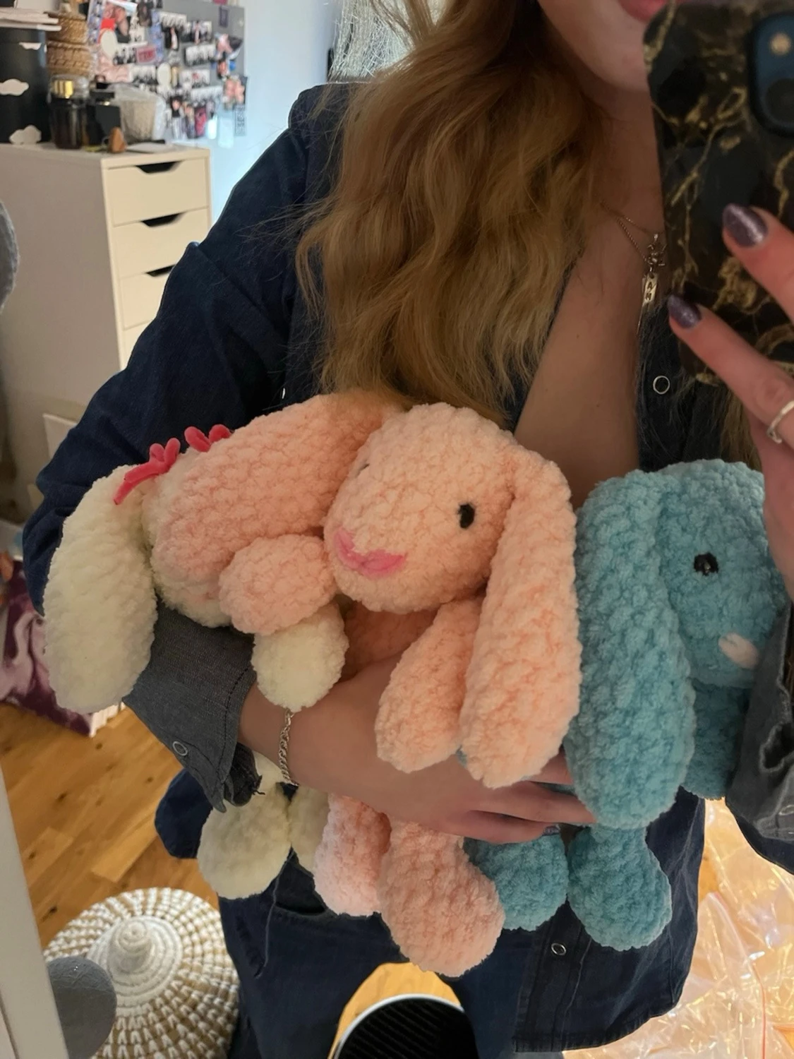 Virkad blå jellycat-kanin🩵 - 2
