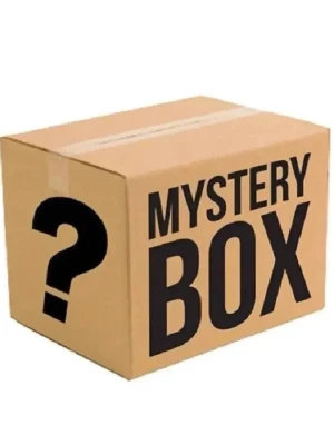 Mystery Box skönhet - En mystery box fylld med överraskningar inom skönhet. Lådan är av brun kartong med stor svart text och ett frågetecken på sidan. Perfekt för dig som gillar spänning och vill testa nya produkter inom skönhetskategorin.