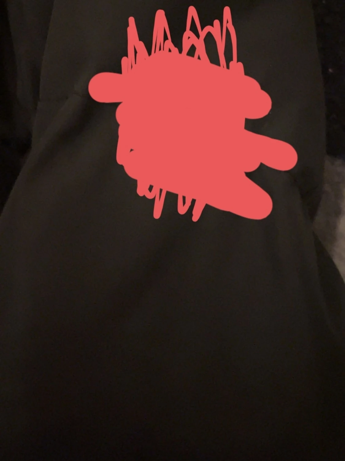 Svart quiltad vinter jacka - 1